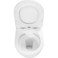 Závesné WC Rea CARLOS RIMLESS NATURE MARBLE - imitácia mramoru + Duroplast sedátko flat