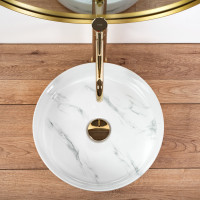 Keramické umývadlo Rea SAMI NATURE MARBLE - imitácia mramoru