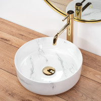 Keramické umývadlo Rea SAMI NATURE MARBLE - imitácia mramoru