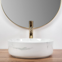 Keramické umývadlo Rea SAMI NATURE MARBLE - imitácia mramoru