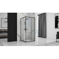 Sprchová SMC vanička REA BAZALT 90x90 cm - imitácia kameňa - biela