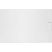 Sprchová SMC vanička REA BAZALT 90x120 cm - imitácia kameňa - biela
