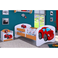Detská posteľ bez šuplíka 200x90 cm RED CAR