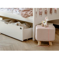 Detská posteľ z masívu GANDALF so šuplíkmi - 200x90 cm - BIELA