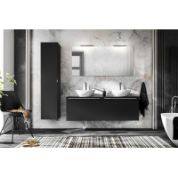 Doska na skrinku pod umývadlo SANTANO BLACK 160 cm - čierna matná