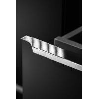 Doska na skrinku pod umývadlo SANTANO BLACK 160 cm - čierna matná