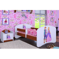 Dětská postel bez šuplíku 200x90 cm PRINC A PRINCEZNA