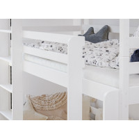 Detská trojposchodová posteľ TEDDY - 200x90 cm - biela