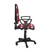 Detská otočná stolička BRANDON - FUTBAL červená