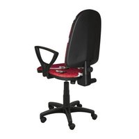 Detská otočná stolička BRANDON - FUTBAL červená