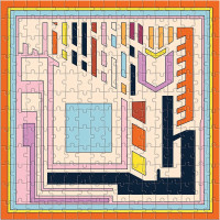 GALISON Štvorcové puzzle Frank Lloyd Wright: Textilné bloky 4x200 dielikov