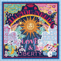 GALISON Štvorcové puzzle Liberty: Sila lásky 4x200 dielikov
