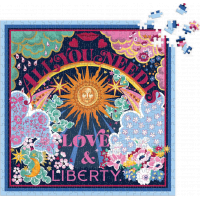 GALISON Štvorcové puzzle Liberty: Všetko, čo potrebuješ, je láska a voľnosť 500 dielikov