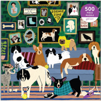 GALISON Štvorcové puzzle Psy v salóniku 500 dielikov