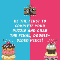 RIDLEY&#39;S GAMES Puzzle Duel Sladké zúčtovanie: Donut vs Cupcake 2x70 dielikov