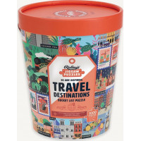 RIDLEY&#39;S GAMES Puzzle Bucket List: 50 obdivuhodných turistických cieľov 1000 dielikov