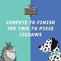 RIDLEY&#39;S GAMES Puzzle Duel Zvieratá: Mačky vs psy 2x70 dielikov