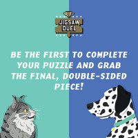 RIDLEY&#39;S GAMES Puzzle Duel Zvieratá: Mačky vs psy 2x70 dielikov