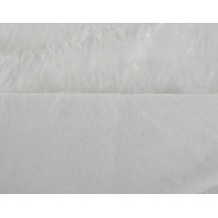 Podložka na vianočný stromček 90 cm - imitácia kožušiny - biela