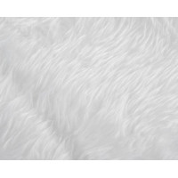 Podložka na vianočný stromček 120 cm - imitácia kožušiny - biela