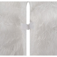 Podložka na vianočný stromček 120 cm - imitácia kožušiny - biela