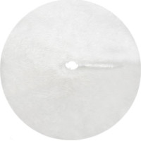 Podložka na vianočný stromček 120 cm - imitácia kožušiny - biela