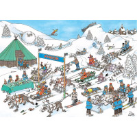 JUMBO Puzzle JvH Preteky sobiech záprahov 500 dielikov