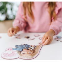 Trefl Wood Craft Junior puzzle Krásna Barbie 50 dielikov