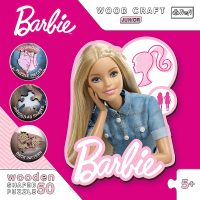 Trefl Wood Craft Junior puzzle Krásna Barbie 50 dielikov