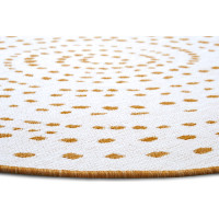 Kusový koberec Twin-Wendeteppiche 105786 Ochrie kruh – na von aj na doma