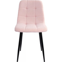 Jedálenská stolička DENVER TEDDY bouclé - ružová
