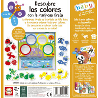 EDUCA Baby Triedenie farieb s motýľom Gretou 4x6 dielikov