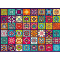 CHERRY PAZZI Puzzle Štvorce s ornamentami 1000 dielikov