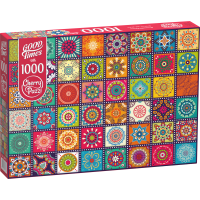 CHERRY PAZZI Puzzle Štvorce s ornamentami 1000 dielikov