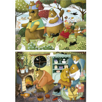 EDUCA Puzzle Lesné príbehy 2x20 dielikov