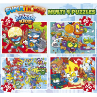 EDUCA Puzzle Superthings 4v1 (50,80,100,150 dielikov)