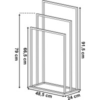 Vešiak na uteráky TIRE - 3ramenný - chrómový