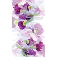 Dizajnový záves - Fialové kvety - 140x245 cm