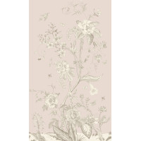 Dizajnový záves - Pastelové kvety - 140x245 cm
