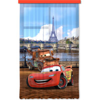 Detský záves DISNEY - CARS v Paríži - 140x245 cm