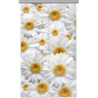 Dizajnový záves - Biele kvety - 140x245 cm