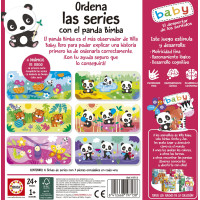 EDUCA Baby vkladačka Panda Bimba a kamaráti 6x3 dieliky