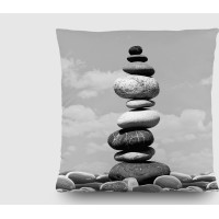 Dekoračný vankúš - Kamene na pláži - 45x45 cm