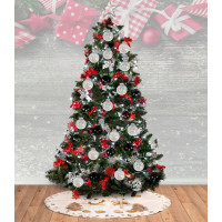Vianočné banky na stromček - 5 druhov - 20 ks - 10 cm - priehľadné