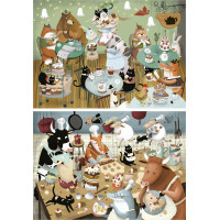 EDUCA Puzzle Lesné príbehy 2x48 dielikov