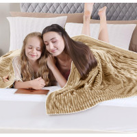 Vyhrievaná deka TERO 160x130 cm - béžová