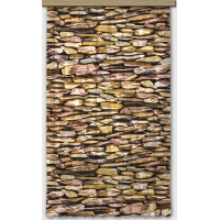 Dizajnový záves - Hnedé kamene - 140x245 cm