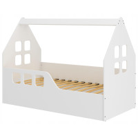 Detská domčeková posteľ KIDHOUSE - sonoma - ľavá - 160x80 cm