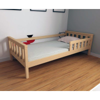 Detská posteľ z masívu borovice FRANK - 200x90 cm - prírodná