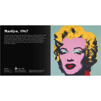 GALISON Posuvné drevené puzzle Andy Warhol: Marilyn 2v1 (16 dielikov)